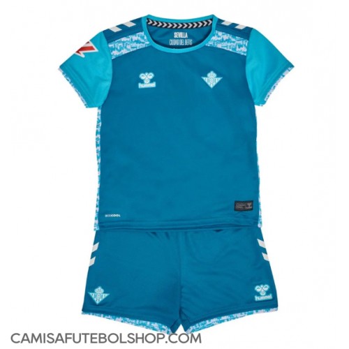 Camisa de time de futebol Real Betis Replicas 3º Equipamento Infantil 2024-25 Manga Curta (+ Calças curtas)